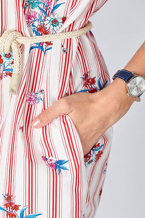 LONG SHIRT DRESS RED 4