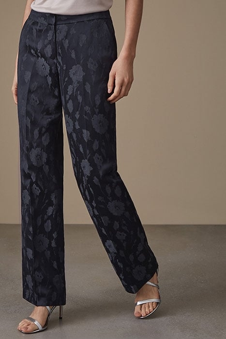 PEONY TROUSER-JACQUARD TR NAVY 3