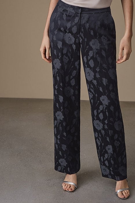 PEONY TROUSER-JACQUARD TR NAVY 2