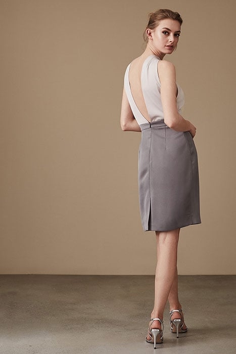 MAISIE-CONTRAST DRESS ASH PINK 8