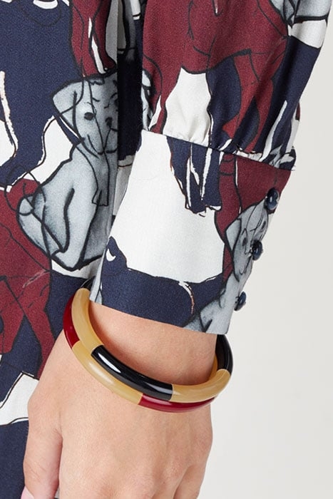 DRESS WITH BIG CUFFS MULTI 3