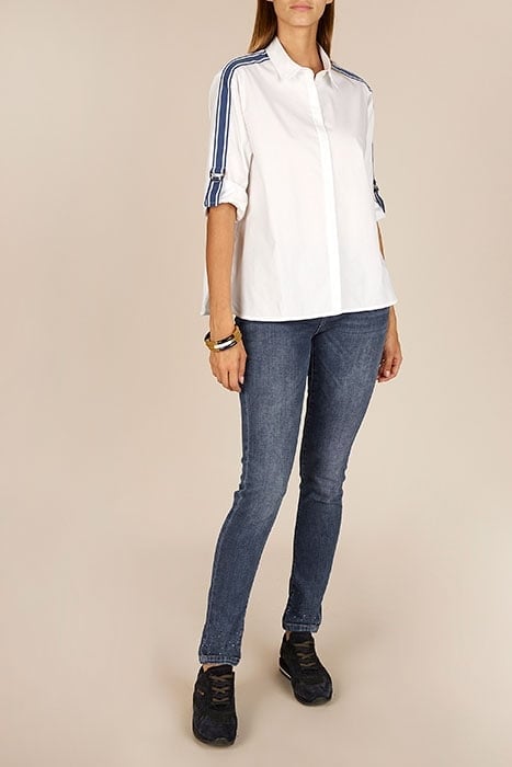 SHIRT LS TAPE WHITE 4