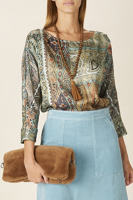 BOAT NECK POPOVER SHIRT MIX W90165 2