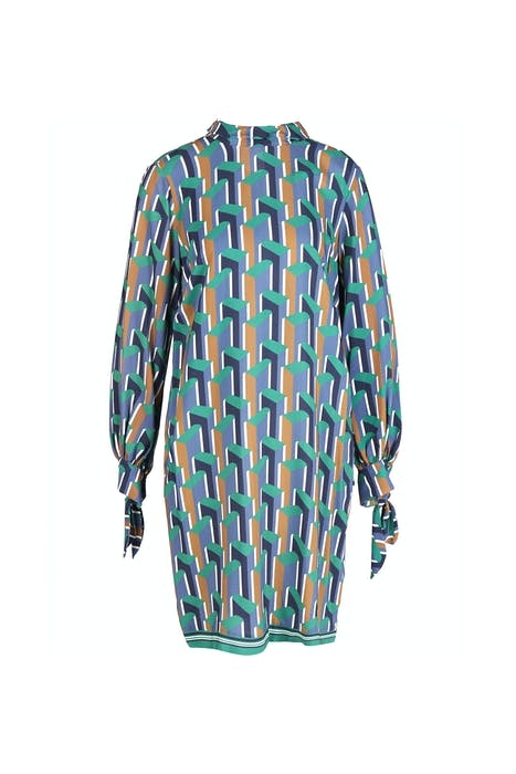 VISCOSE DRESS GREEN W90214 1