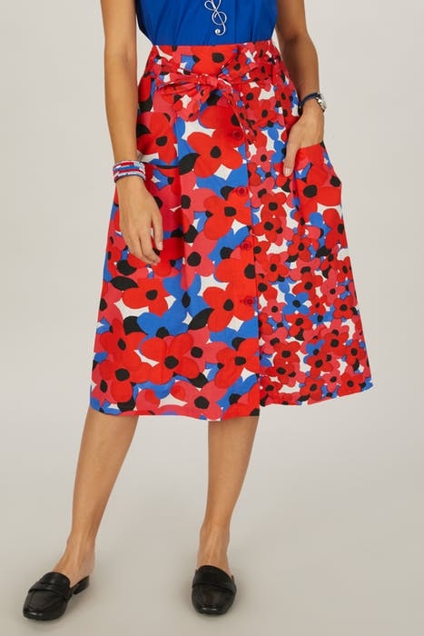 SKIRT APPLIED POCKETS + BELT S00227 2