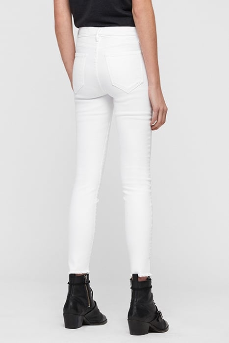 GRACE ANKLE FRAY JEAN WHITE 2