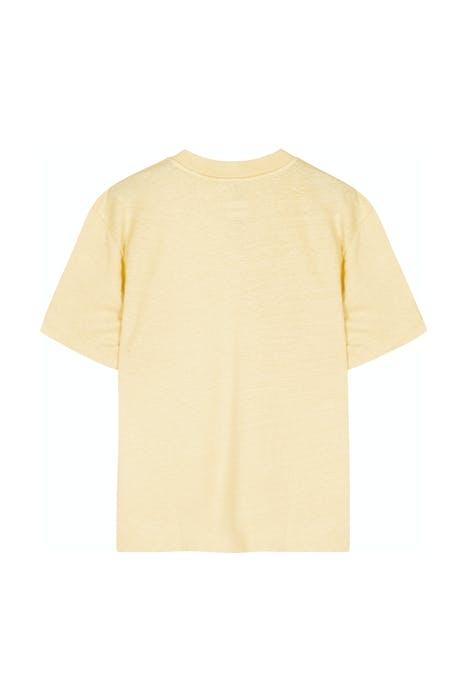 LOW V-NECK TEE LINEN VANILIA 2