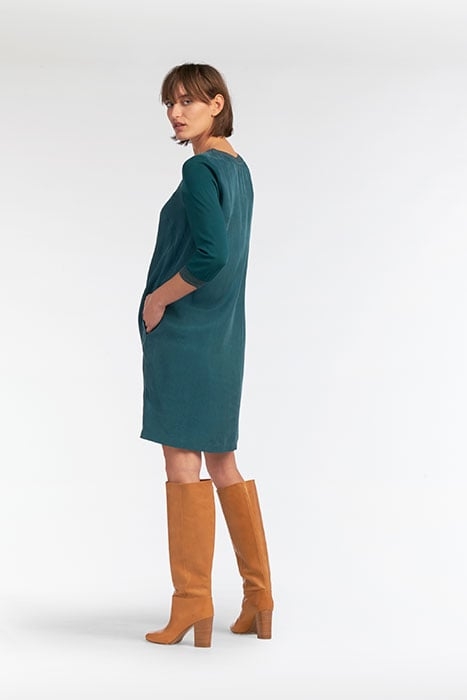 DRESS WOVEN MEDIUM EMERALD 3