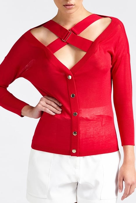 GLORIA OUT-SHOULDER CHERRY PUNCH 1