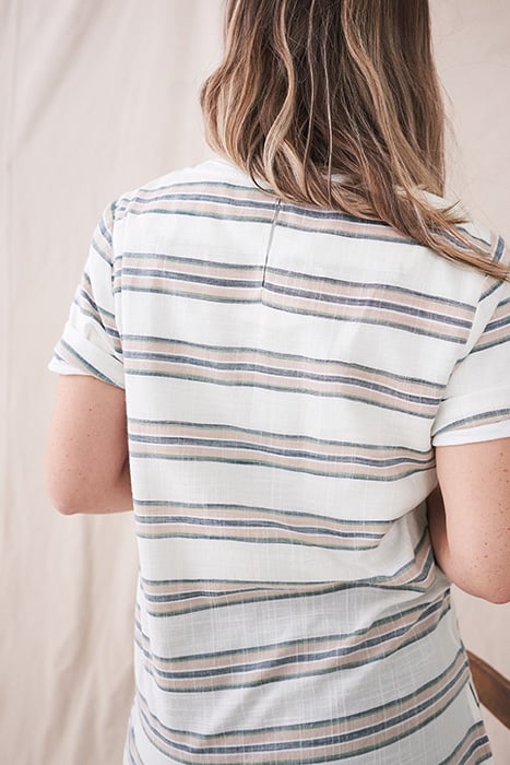 STRIPE TOP IVORY PRINT 4