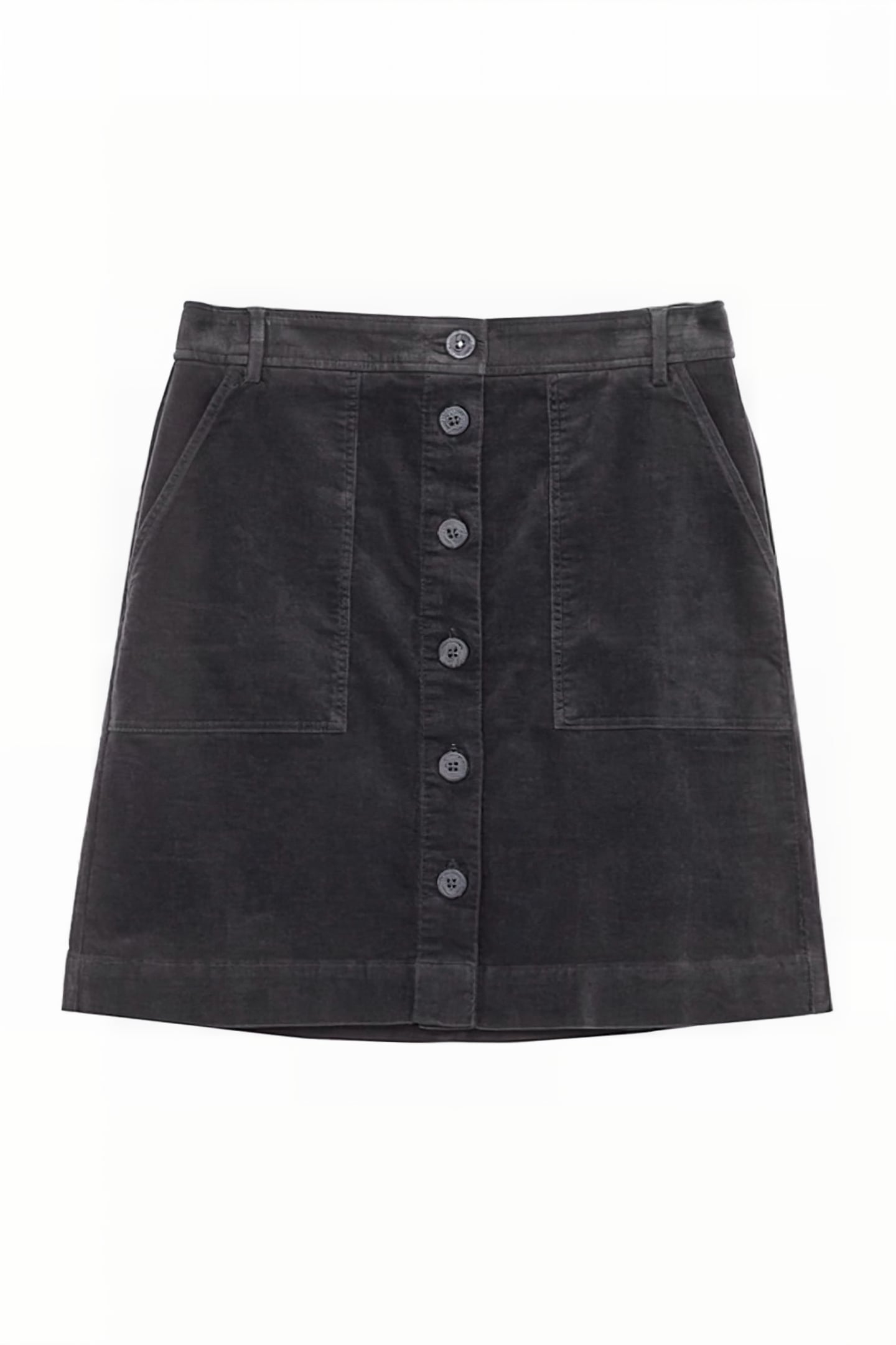 CANTERBURY ORGANIC CORD SKIRT MID GREY 1