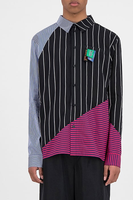 BLACK STRIPED HADEE SHIRT 1