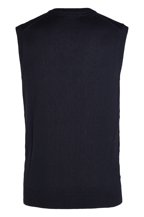 COTTON MERINO VEST DARK NAVY 2