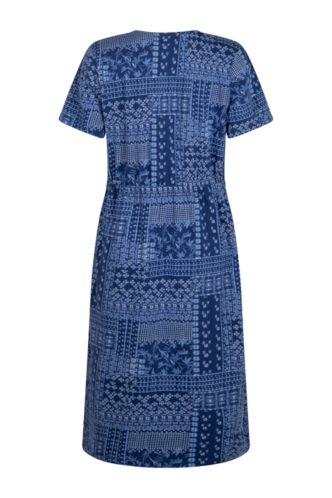 ANYWHERE FAIRTRADE DRESS BLUE PRINT 2