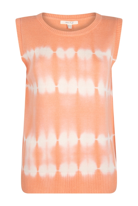 GARDEN TIE DYE KNIT TOP ORANGE MLT 1