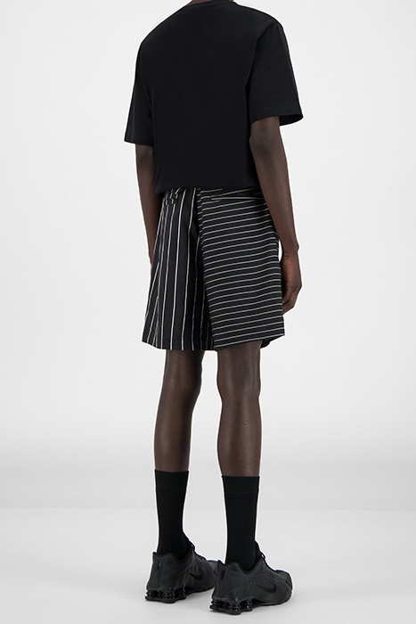 BLACK STRIPED HORI SHORTS 3
