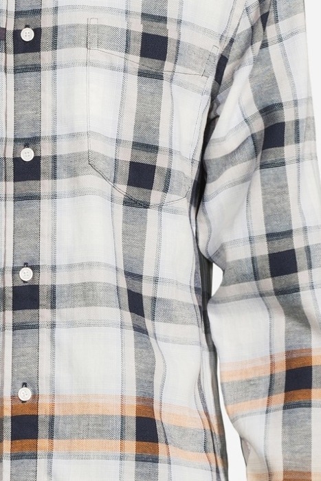 CO/LI OVERSIZED CHEC MEDIUM GREY HEATHER / ECRU / MULTI 4