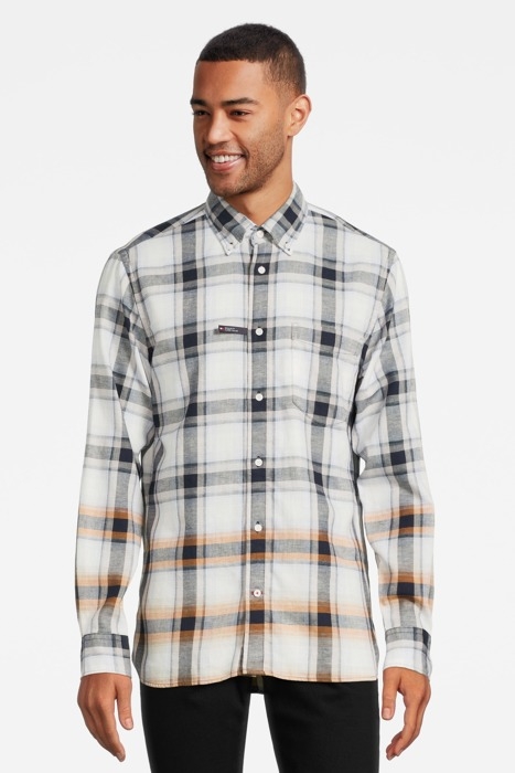 CO/LI OVERSIZED CHEC MEDIUM GREY HEATHER / ECRU / MULTI 1