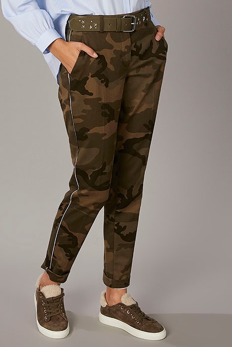 CAMOUFLAGE CHINO PANTS GREEN 2