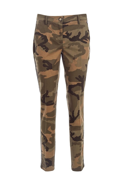 CAMOUFLAGE CHINO PANTS GREEN 1