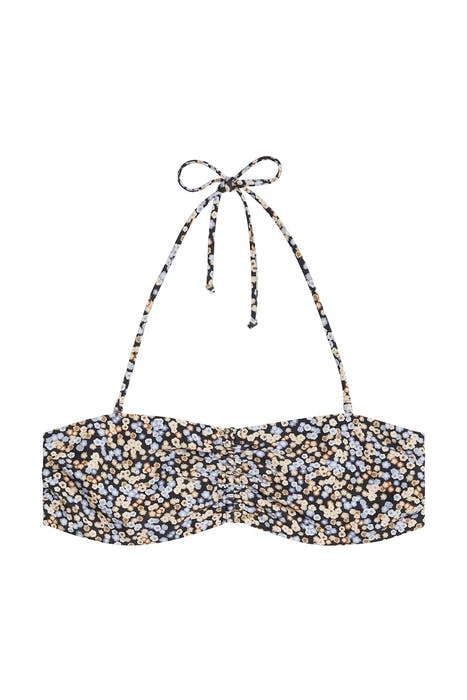 S OCEAN FLOWER BANDEAU BLACK 1
