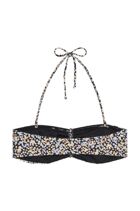 S OCEAN FLOWER BANDEAU BLACK 2