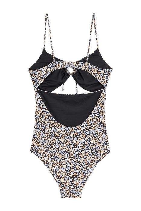 S OCEAN FLOWER ONE PIECE BLACK 2