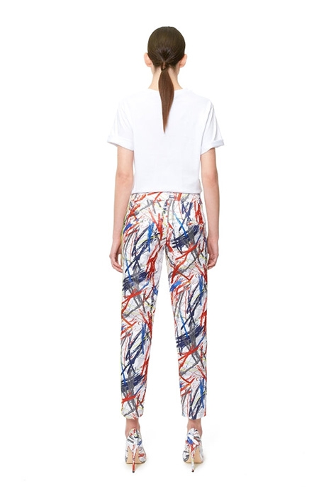 WOMEN'S SUIT PANTS BRUSH PRINT 2