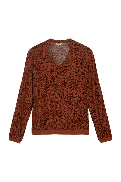 TOP WITH PRINT 22001773 HONEY GINGER 1