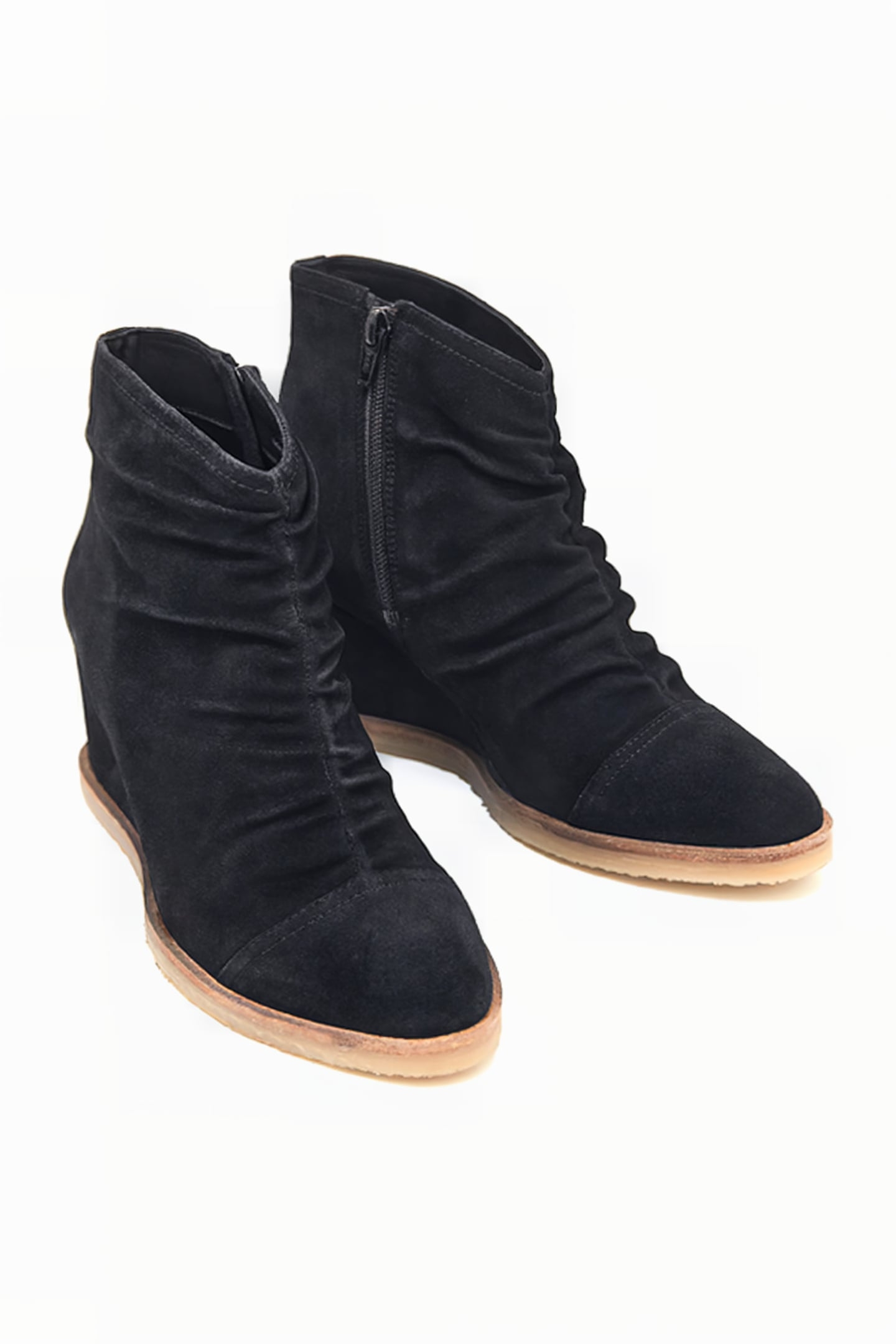 RUCHED SHOE BOOT PURE BLACK 2