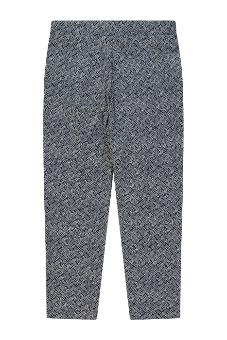 MAISON JERSEY PRINTED TROUSER NAVY PRINT 2