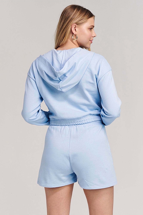 LADIES MIAMI SWEAT SHORT LIGHT SUMMER BLUE 4