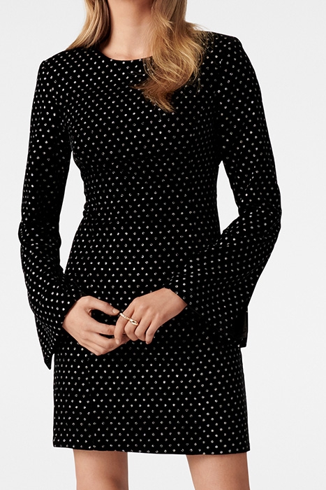 TANYA SPOT DRESS BLACK 2
