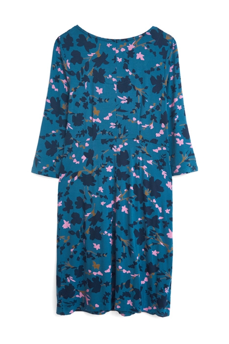TESS ECO VERO JERSEY DRESS BLUE MULTI 6