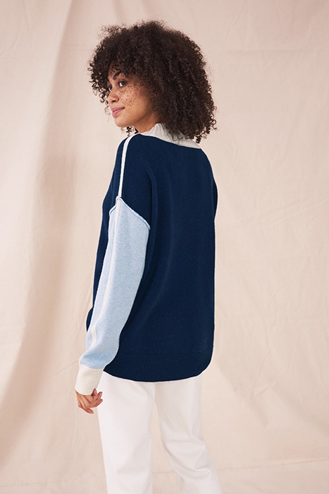 BERNIE HIGH NECK JUMPER NAVY 3