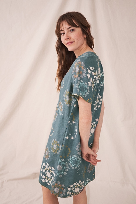 CORA LINEN DRE TEAL 3