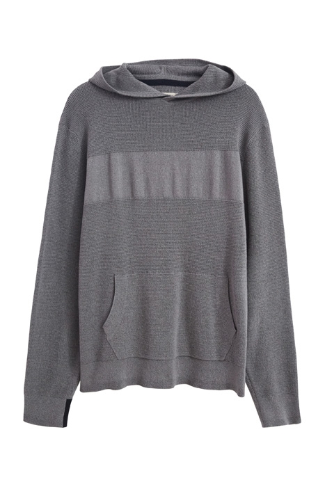 MAPLE COTTON HOODIE MID GREY 1