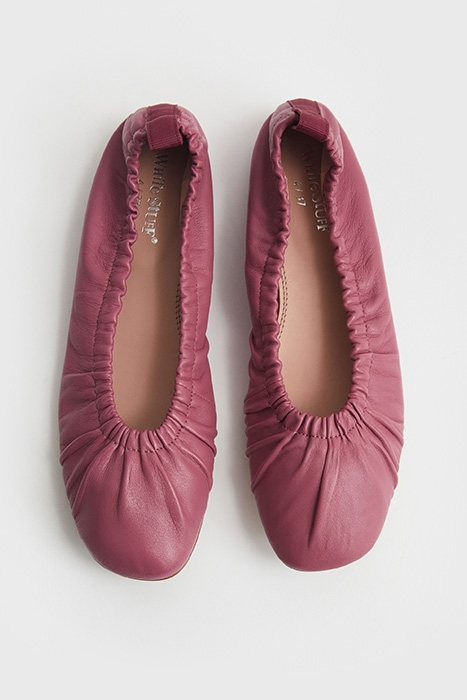 POPPY RUCHED BALLERINA  PINK 3