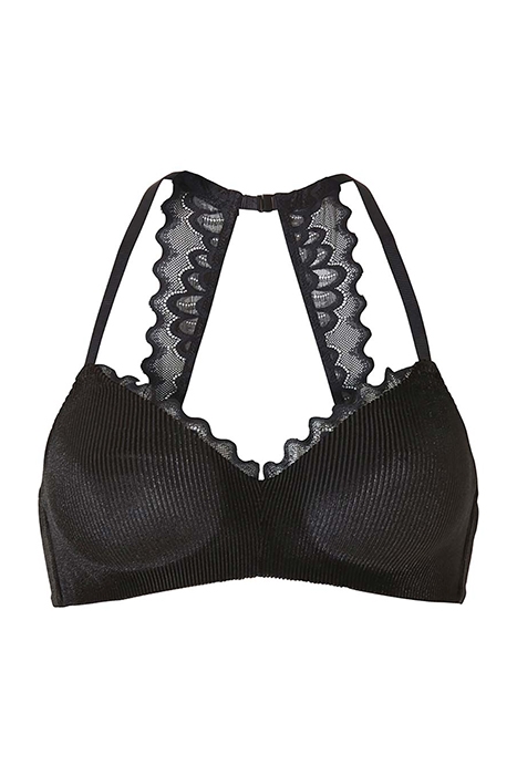 LI BRA T-SHIRT BIBI VELVET RIB BLACK 1