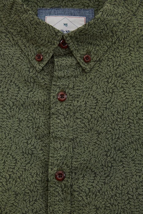 BASIL PRINT SHIRT GREEN PRINT 5