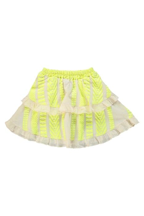SKIRT MULAN NEON LIME OFF WHITE 1