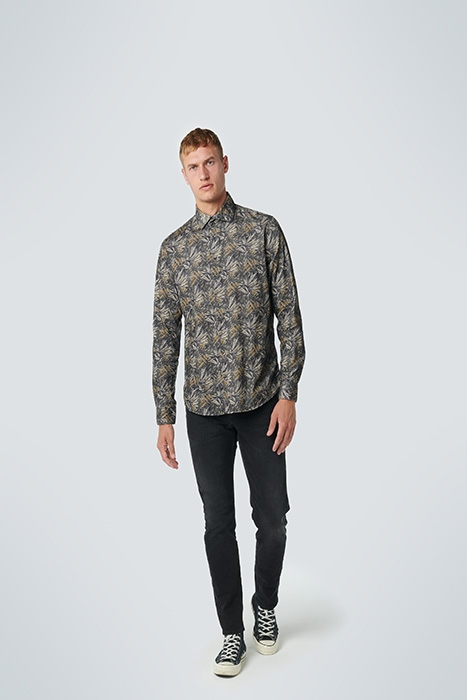 SHIRT ALLOVER PRINTED CODUROY RESPONSIBLE CHOICE OLIVE 4