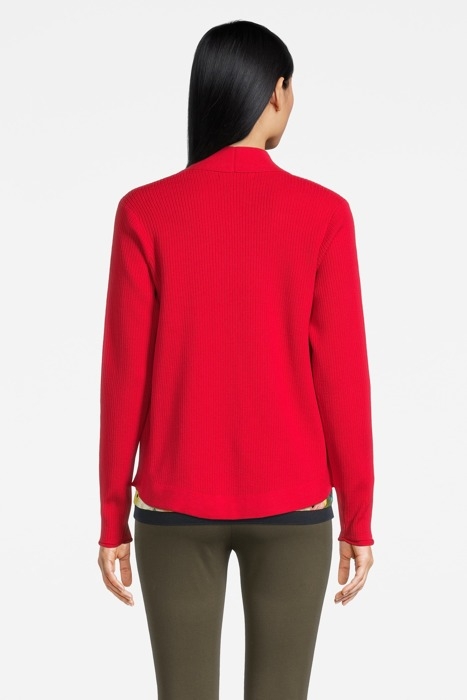 CARDIGAN LONG SLEEVES 81001426 TRUE RED 2