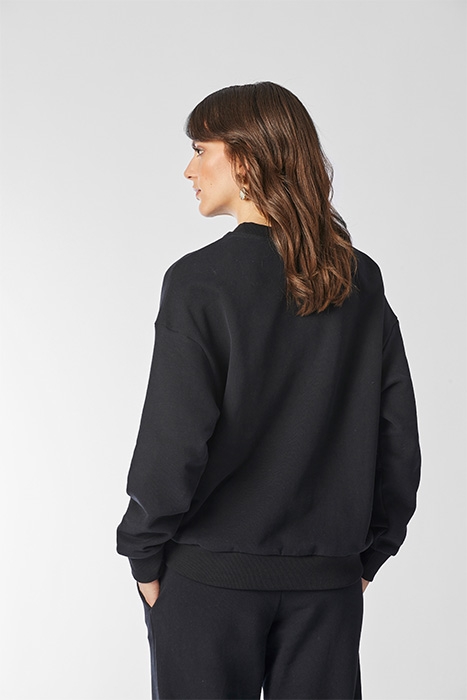 ORGANIC FELPA CREW BLACK 3