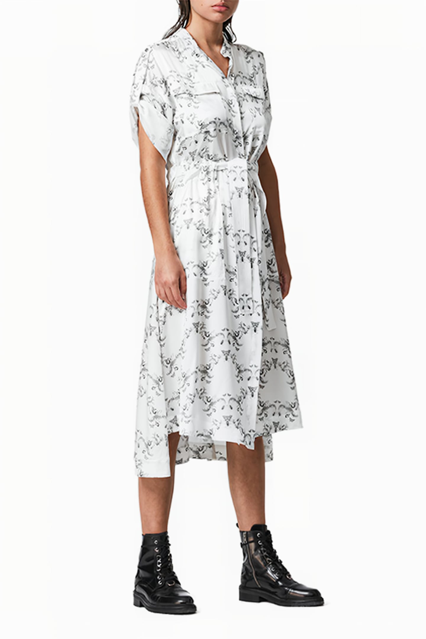 LUCIANA ASSAM DRESS WHITE 2