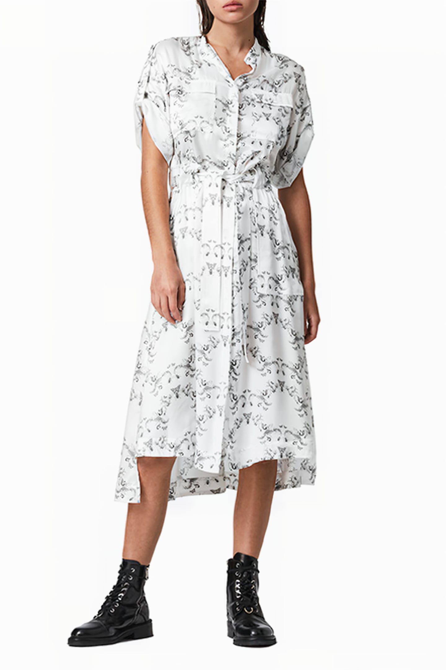 LUCIANA ASSAM DRESS WHITE 1