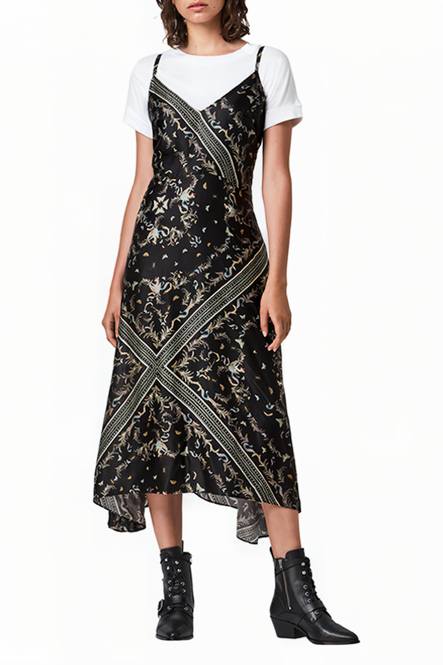 LARISA ASSAM DRESS BLACK 1