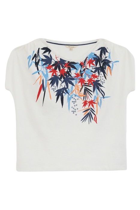 BOAT NECK TEE BLUE MLT 1