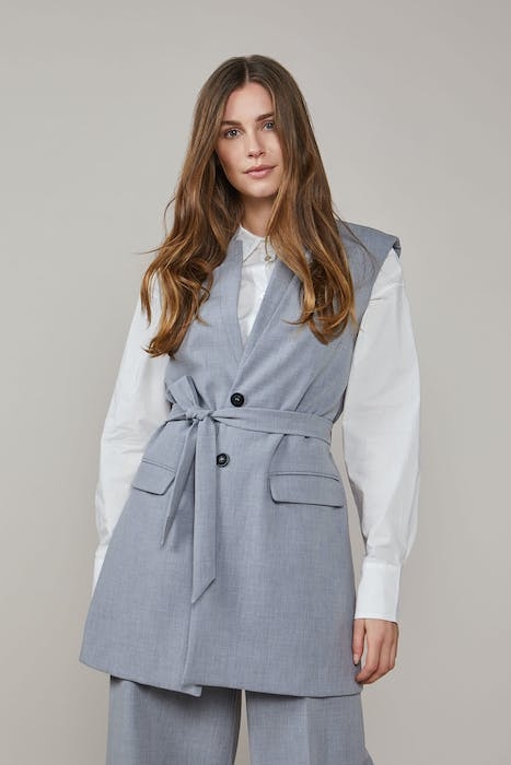 GILET STRUCTURED STRETCH FOG 1