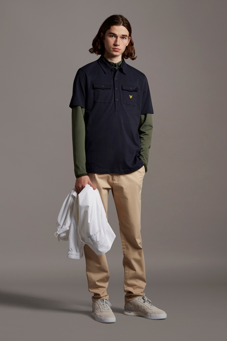 TWO POCKET POLO SHIRT DARK NAVY 3
